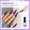image:imageJODSONE 4 Bottle 10ML Nail Primer Base Coat Top Coat and Builder Gel Glossy Durable Long Lasting Gift for Girls at Home Salon Design3pcs Top and Base coat  Matte Top Coat