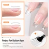 image:imageJODSONE 4 Bottle 10ML Nail Primer Base Coat Top Coat and Builder Gel Glossy Durable Long Lasting Gift for Girls at Home Salon Design4pcs BTPBG Set