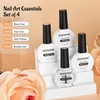 image:imageJODSONE 4 Bottle 10ML Nail Primer Base Coat Top Coat and Builder Gel Glossy Durable Long Lasting Gift for Girls at Home Salon Design4pcs BTPBG Set