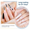 image:imageJODSONE 4 Bottle 10ML Nail Primer Base Coat Top Coat and Builder Gel Glossy Durable Long Lasting Gift for Girls at Home Salon DesignBase coat