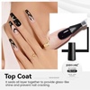 image:imageJODSONE 4 Bottle 10ML Nail Primer Base Coat Top Coat and Builder Gel Glossy Durable Long Lasting Gift for Girls at Home Salon DesignTop coat