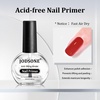 image:imageJODSONE 4 Bottle 10ML Nail Primer Base Coat Top Coat and Builder Gel Glossy Durable Long Lasting Gift for Girls at Home Salon Designnail primer and dehydrator