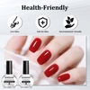image:imageJODSONE 4 Bottle 10ML Nail Primer Base Coat Top Coat and Builder Gel Glossy Durable Long Lasting Gift for Girls at Home Salon Designnail primer and dehydrator