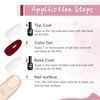 image:imageJODSONE 4 Bottles of 15 Capacities of Nail Dehydrator Nail Primer Base Top Coat Long Lasting and Easy to Apply Large Bottle2 Pcs 15mlBT