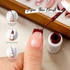 image:imageJODSONE 5ml Nail Art Gel Liner Set 10 Colors Gel Nail Polish Need U V Lamp Cured with Thin Brush Gift for Girls at Home Salon DesignPink Red Blue PurpleLMK01LMK10