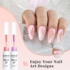 image:imageJODSONE 5ml Nail Art Gel Liner Set 10 Colors Gel Nail Polish Need U V Lamp Cured with Thin Brush Gift for Girls at Home Salon DesignPink Red Blue PurpleLB501LB510