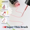 image:imageJODSONE 5ml Nail Art Gel Liner Set 10 Colors Gel Nail Polish Need U V Lamp Cured with Thin Brush Gift for Girls at Home Salon DesignPink Red Blue Purple10colors set2