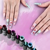 image:imageJODSONE 5ml Nail Art Gel Liner Set 10 Colors Gel Nail Polish Need U V Lamp Cured with Thin Brush Gift for Girls at Home Salon DesignPink Red Blue PurpleLB01LB20