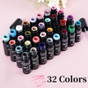 image:imageJODSONE 5ml Nail Art Gel Liner Set 10 Colors Gel Nail Polish Need U V Lamp Cured with Thin Brush Gift for Girls at Home Salon DesignPink Red Blue PurpleLB01LB32
