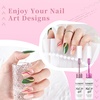 image:imageJODSONE 5ml Nail Art Gel Liner Set 10 Colors Gel Nail Polish Need U V Lamp Cured with Thin Brush Gift for Girls at Home Salon DesignPink Red Blue PurpleLB1201LB1210