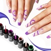 image:imageJODSONE 5ml Nail Art Gel Liner Set 10 Colors Gel Nail Polish Need U V Lamp Cured with Thin Brush Gift for Girls at Home Salon DesignPink Red Blue Purple10colors set2