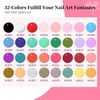image:imageJODSONE 5ml Nail Art Gel Liner Set 10 Colors Gel Nail Polish Need U V Lamp Cured with Thin Brush Gift for Girls at Home Salon DesignPink Red Blue PurpleLB01LB32