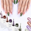 image:imageJODSONE 5ml Nail Art Gel Liner Set 10 Colors Gel Nail Polish Need U V Lamp Cured with Thin Brush Gift for Girls at Home Salon DesignPink Red Blue PurpleLB1201LB1210