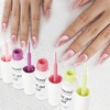 image:imageJODSONE 5ml Nail Art Gel Liner Set 10 Colors Gel Nail Polish Need U V Lamp Cured with Thin Brush Gift for Girls at Home Salon DesignPink Red Blue PurpleLB501LB510