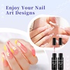 image:imageJODSONE 5ml Nail Art Gel Liner Set 10 Colors Gel Nail Polish Need U V Lamp Cured with Thin Brush Gift for Girls at Home Salon DesignPink Red Blue Purple10colors set2