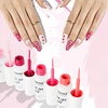 image:imageJODSONE 5ml Nail Art Gel Liner Set 10 Colors Gel Nail Polish Need U V Lamp Cured with Thin Brush Gift for Girls at Home Salon DesignPink Red Blue PurpleLFH01LFH10