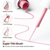 image:imageJODSONE 5ml Nail Art Gel Liner Set 10 Colors Gel Nail Polish Need U V Lamp Cured with Thin Brush Gift for Girls at Home Salon DesignPink Red Blue Purple10colors set