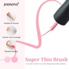 image:imageJODSONE 5ml Nail Art Gel Liner Set 10 Colors Gel Nail Polish Need U V Lamp Cured with Thin Brush Gift for Girls at Home Salon DesignPink Red Blue PurpleLB01LB32