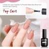 image:imageJODSONE 6 Bottels of 15ML Nail Primer Nail prep dehydrator Base Coat Top Coat Glossy Quick Drying Durable