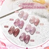 image:imageJODSONE 6PCS Jelly Gel Nail Polish Set 6Colors 10ml Long Lasting Neutral Nude Pink Pale Purple Jelly Gel Polish Art for Nail and Salon Need U V Lamp