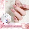 image:imageJODSONE 6PCS Jelly Gel Nail Polish Set 6Colors 10ml Long Lasting Neutral Nude Pink Pale Purple Jelly Gel Polish Art for Nail and Salon Need U V Lamp