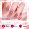 image:imageJODSONE 6PCS Jelly Gel Nail Polish Set 6Colors 10ml Long Lasting Neutral Nude Pink Pale Purple Jelly Gel Polish Art for Nail and Salon Need U V Lamp