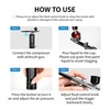 image:imageJODSONE Airbrush Kit Rechargeable with Spray Compressor 3 Air Pressure Adjustment Cordless Air Brush for Nail Art Makeup Cake Decorating and Model Painting BlackAirbrushkitblack