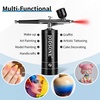 image:imageJODSONE Airbrush Kit Rechargeable with Spray Compressor 3 Air Pressure Adjustment Cordless Air Brush for Nail Art Makeup Cake Decorating and Model Painting BlackAirbrushkitblack