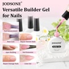 image:imageJODSONE Builder Gel for Nails4Pcs 10ML Builder Gel Set Nail Apex and Extension Strengthener Hard Need to Cured by Nail LampClear White Pink BrownGJ01GJ04
