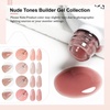 image:imageJODSONE Builder Gel for Nails4Pcs 10ML Builder Gel Set Nail Apex and Extension Strengthener Hard Need to Cured by Nail LampClear White Pink BrownGJ05GJ08
