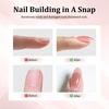 image:imageJODSONE Builder Gel for Nails4Pcs 10ML Builder Gel Set Nail Apex and Extension Strengthener Hard Need to Cured by Nail LampClear White Pink BrownGJ05GJ08