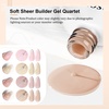 image:imageJODSONE Builder Gel for Nails4Pcs 10ML Builder Gel Set Nail Apex and Extension Strengthener Hard Need to Cured by Nail LampClear White Pink BrownGJ09GJ12
