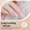 image:imageJODSONE Builder Gel for Nails4Pcs 10ML Builder Gel Set Nail Apex and Extension Strengthener Hard Need to Cured by Nail LampClear White Pink BrownGJ09GJ12