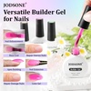 image:imageJODSONE Builder Gel for Nails4Pcs 10ML Builder Gel Set Nail Apex and Extension Strengthener Hard Need to Cured by Nail LampClear White Pink BrownGJ16GJ19