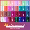 image:imageJODSONE Gel Nail Polish Kit with U V Light 32 Colors Top Coat Base Coat
