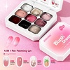 image:imageJODSONE Sponge Pat Paint Nail Gel 9 Colors French Gradient Gel Nail Blush Blooming At Home DIY Nail Art Designs9ColorPPG2