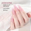 image:imageJODSONE White Gel Nail Polish 18ml Gel Polish White Soak Off U V Lamp Gel Polish Art Manicure Salon DIY at HomeJelly Crystal Pink