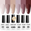 image:imageJODSONE 10ml 6 Colors Jelly Gel Nail Polish Set Ocean Blue Turquoise Gel Polish with Crystal Long Lasting All Seasons Need U V LampB03338