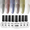 image:imageJODSONE 10ml Glitter Gel Nail Polish Set 6 Color and Base Coat Top Coat