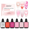image:imageJODSONE 18ml 6 Colors Airbrush Gel Nail Polish Set with Pure White Nude Pink Deep Magenta No Dilution Fine Mist Nail for Gradient French Manicure DIY Design6ColorAirbrush4