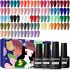 image:imageJODSONE 32 Colors Gel Nail Polish Kit with Base Coat Matte Glitter Top Coat Soak Off Manicure Tools Manicure Salon DIY at HomeB02