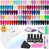 image:imageJODSONE 32 Colors Gel Nail Polish Kit with Base Coat Matte Glitter Top Coat Soak Off Manicure Tools Manicure Salon DIY at HomeB10