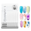image:imageJODSONE 3Pcs 165ml Top Coat And Base Coat Set with Blooming Gel No Wipe Top Coat Base Blooming Gel for Spreading Effect Print Nail Painting Need U V Lamp Cured10pcs 10g blooming gel refill
