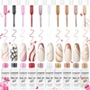 image:imageJODSONE 5ml Nail Art Gel Liner Set 10 Colors Gel Nail Polish Need U V Lamp Cured with Thin Brush Gift for Girls at Home Salon DesignPink Red Blue PurpleLB1001LB1010