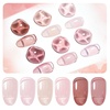 image:imageJODSONE 6PCS Jelly Gel Nail Polish Set 6Colors 10ml Long Lasting Neutral Nude Pink Pale Purple Jelly Gel Polish Art for Nail and Salon Need U V Lamp