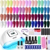 image:imageJODSONE Gel Nail Polish Kit with U V Light 32 Colors Top Coat Base Coat