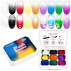 image:imageJODSONE Sponge Pat Paint Nail Gel 9 Colors French Gradient Gel Nail Blush Blooming At Home DIY Nail Art Designs9ColorPPG1