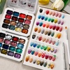 image:imageJODSONE Sponge Pat Painting Nail Gel Set 32 Colors with 100pcs Nail Sponges and 1 Grabber Pen Ombre Blush Nails Drawing DIY Nail Art U VLED Curing