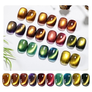 image:imageJODSONE 10 Colors Gel Nail Polish Set with Base Coat and Top Coat Magnetic Stick Aurora Crystals Cat Eye Perfect Holiday Gifts for Manicure and Lovers10ColorsCE9