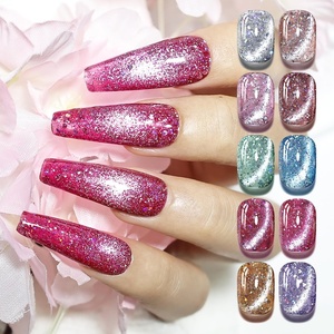 image:imageJODSONE 10 Colors Gel Nail Polish Set with Base Coat and Top Coat Magnetic Stick Aurora Crystals Cat Eye Perfect Holiday Gifts for Manicure and Lovers10ColorCE7